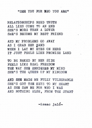 see you for who you are