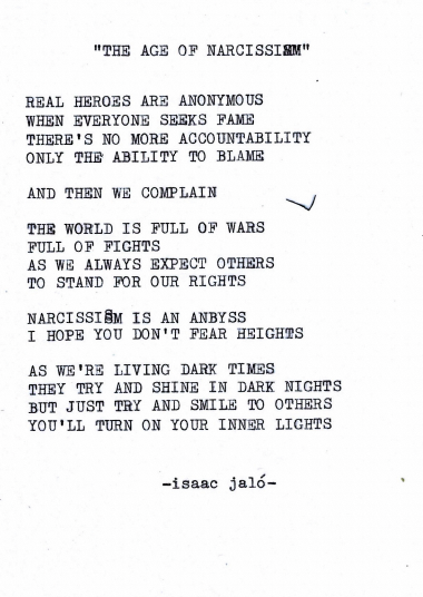 the age of narcissism