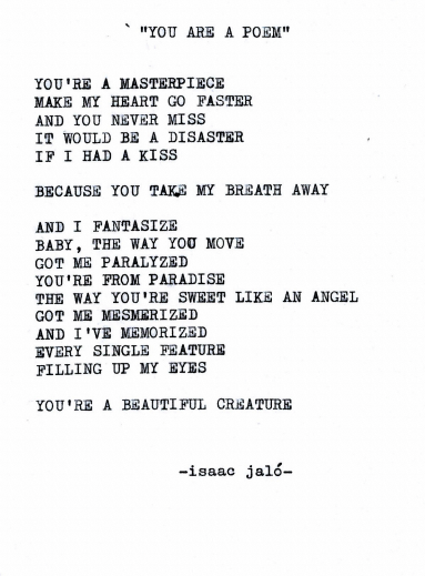 you are a poem